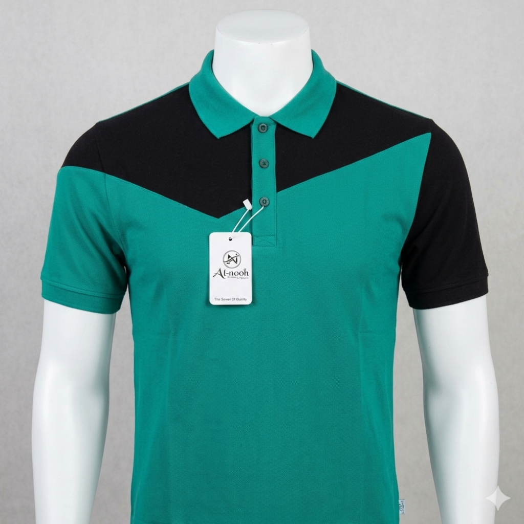 Classic Polo Shirt - Green & Black