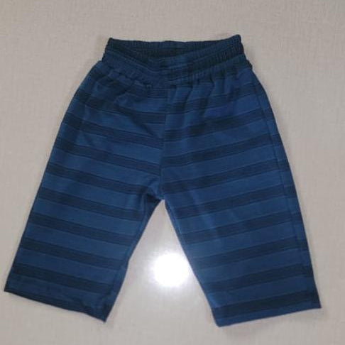 Blue striped trousers