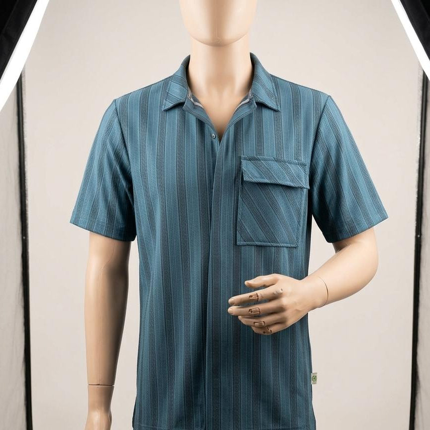 Short Sleeve Stripped Shirt