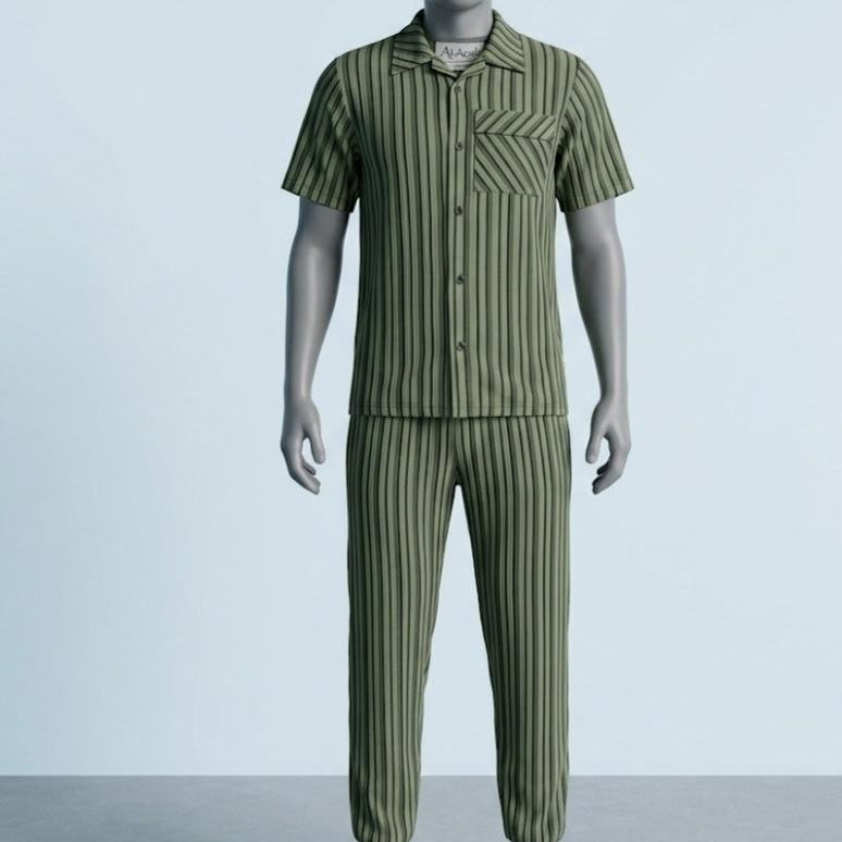 Stripped Trouser Shirt